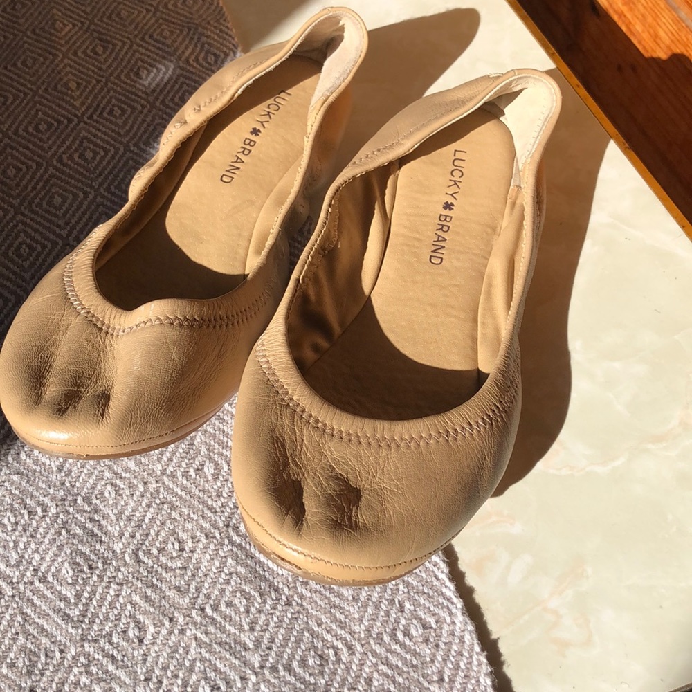 Lucky Brand Nude Flats